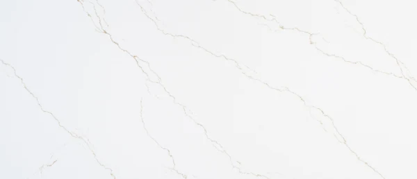 MSI Calacatta Miraggio Gold quartz color and veining close-up